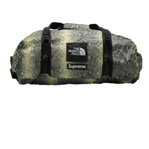Supreme The North Face Snakeskin Flyweight Duffle Bag Green